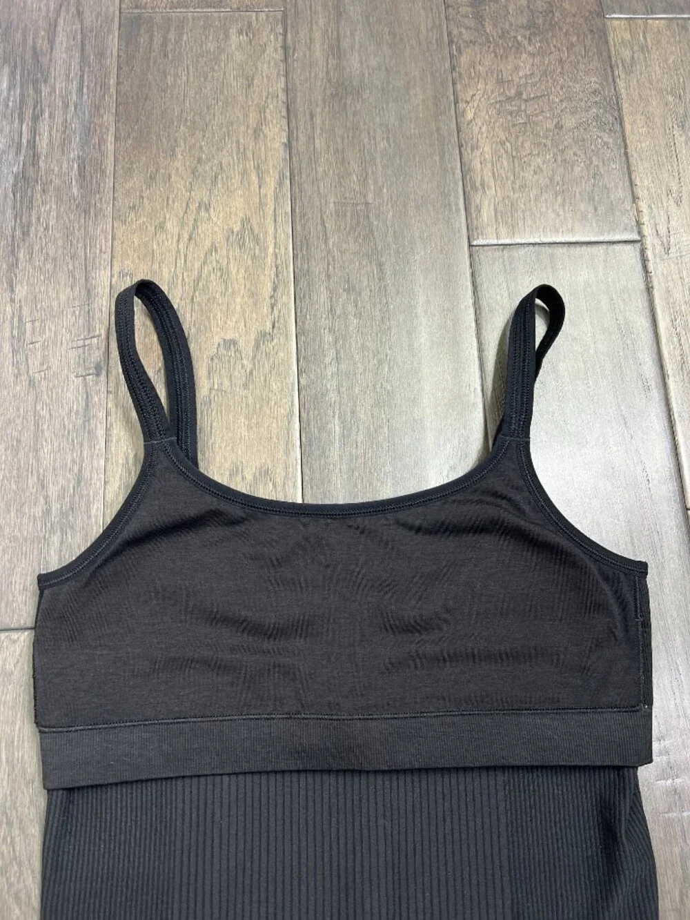 Lululemon Ebb to Street Scoop-Neck Cropped Tank Top Light Support, B/C Cup Black